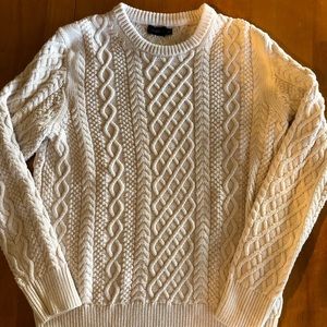 Men’s JCrew cotton cable knit sweater